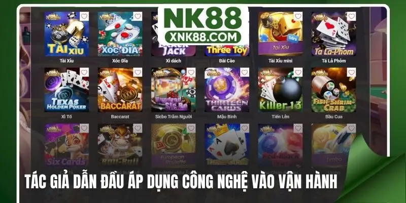 Tác giả NK88 dẫn đầu áp dụng công nghệ vào vận hành